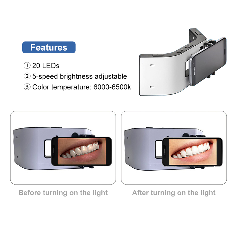 With Stand Dimmable Dental Pho - Teeth Whitening Before And After のレビューと価格