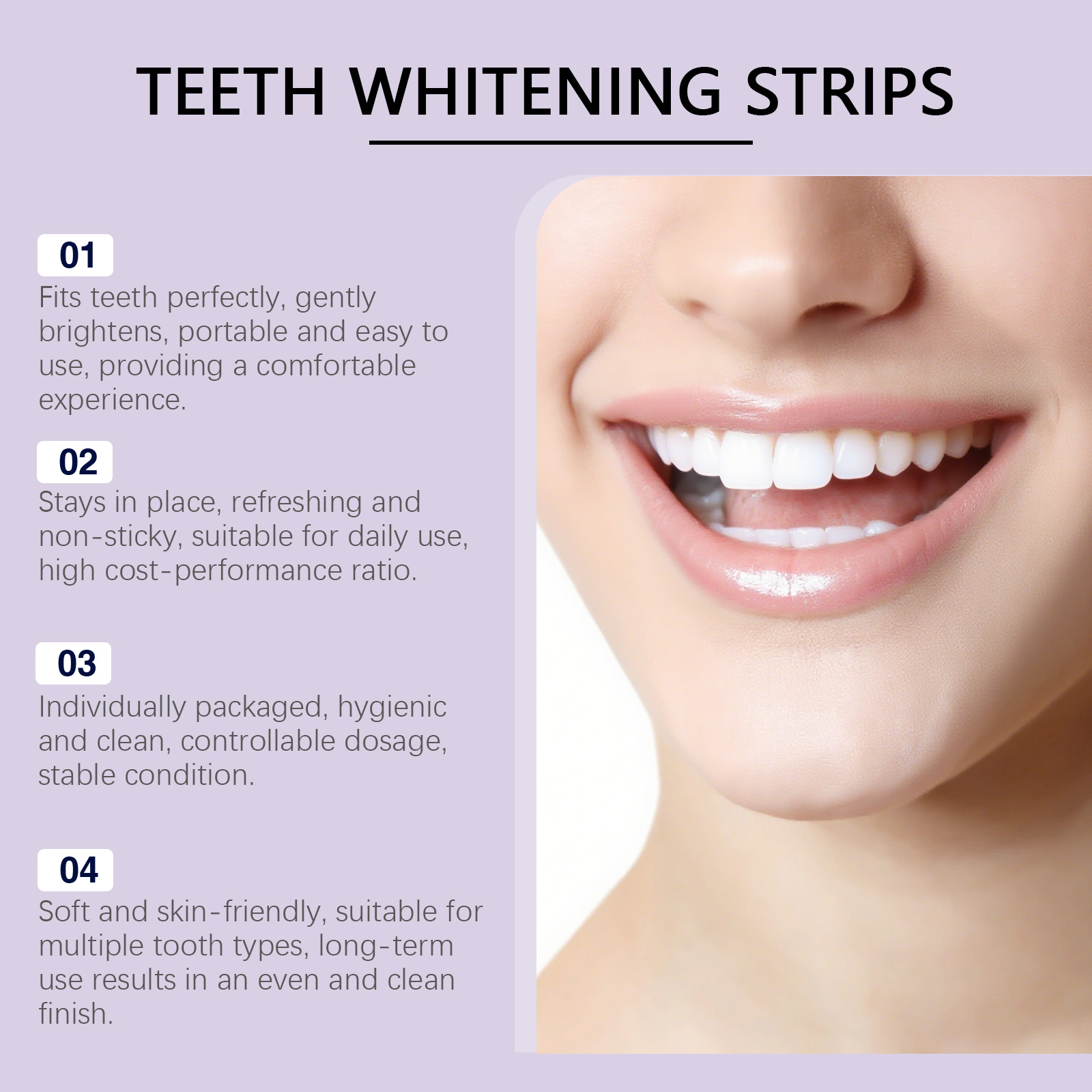 Purple Teeth Whitening Strips  - Teeth Whitening Quick のレビューと価格