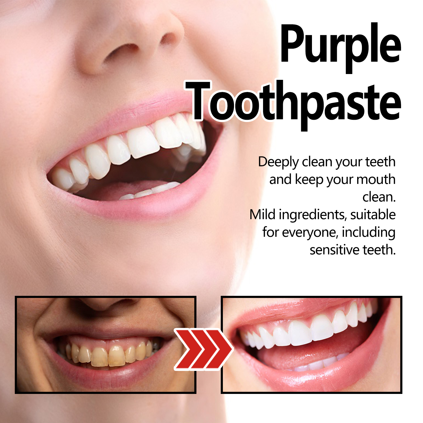 Xylitol Mint Purple Toothpaste - Teeth Whitening Xylitol のレビューと価格