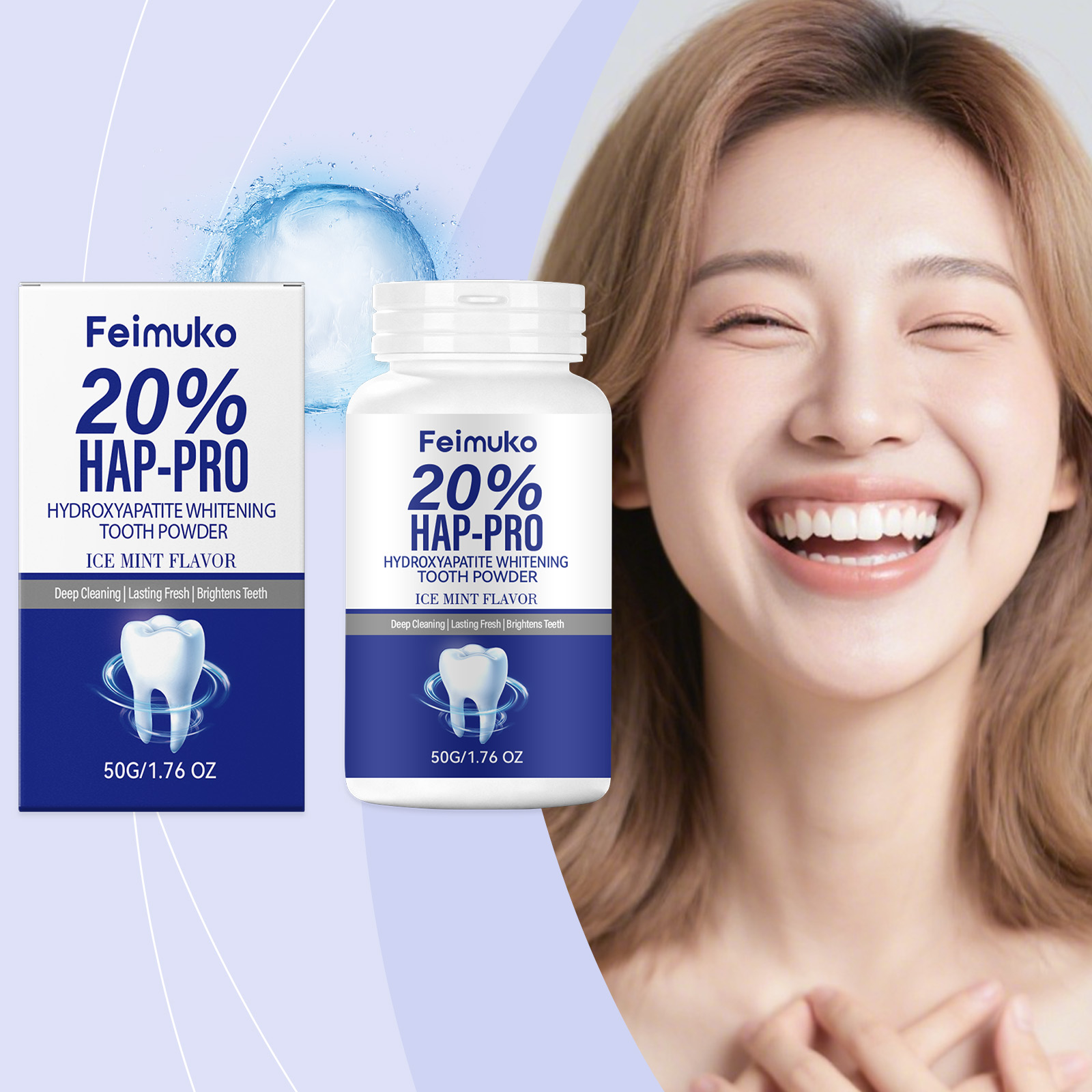 20% Hydroxyapatite Tooth Powde - Teeth Whitening Remedies のレビューと価格