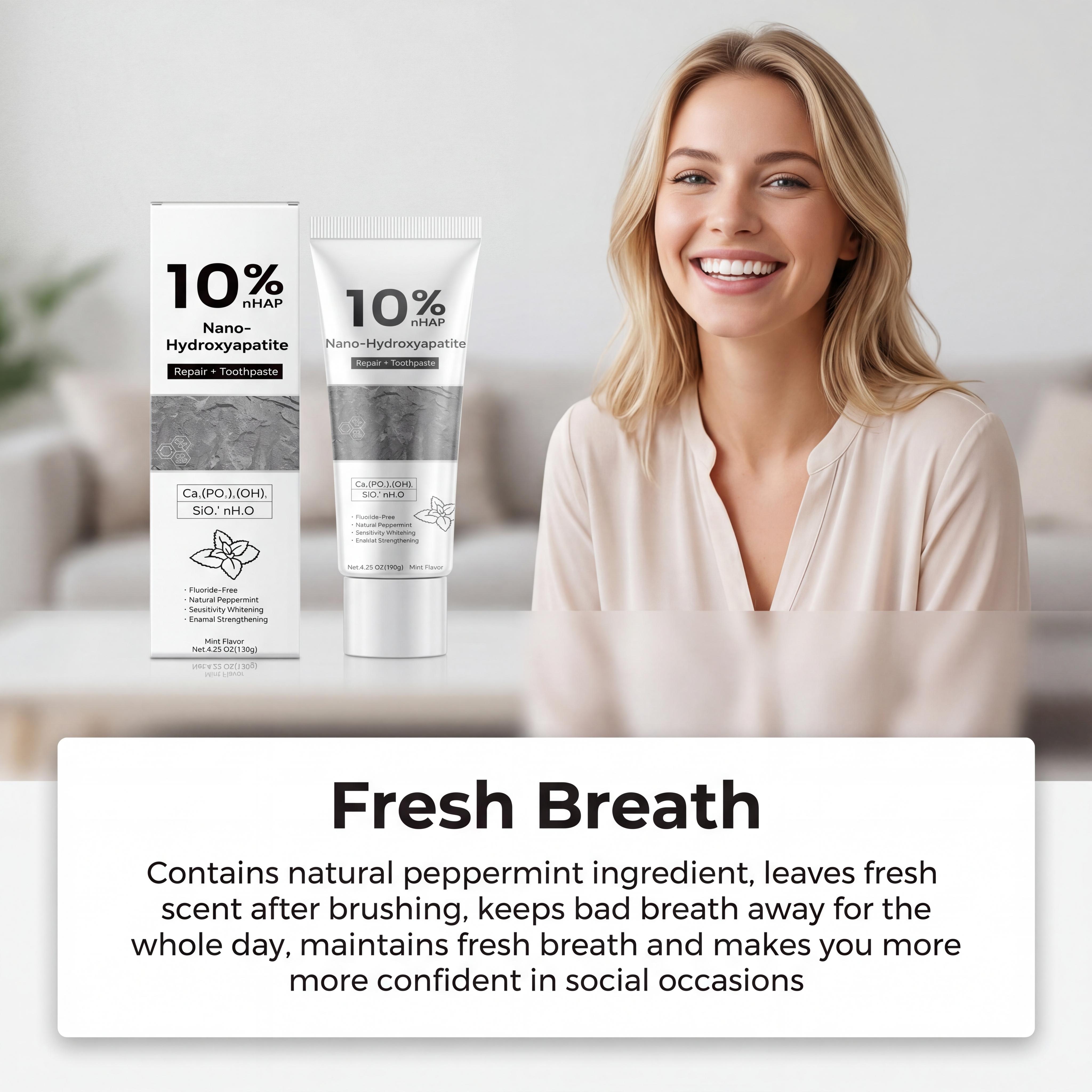 Nano-Hydroxyapatite Toothpaste - Teeth Whitening Cream のレビューと価格