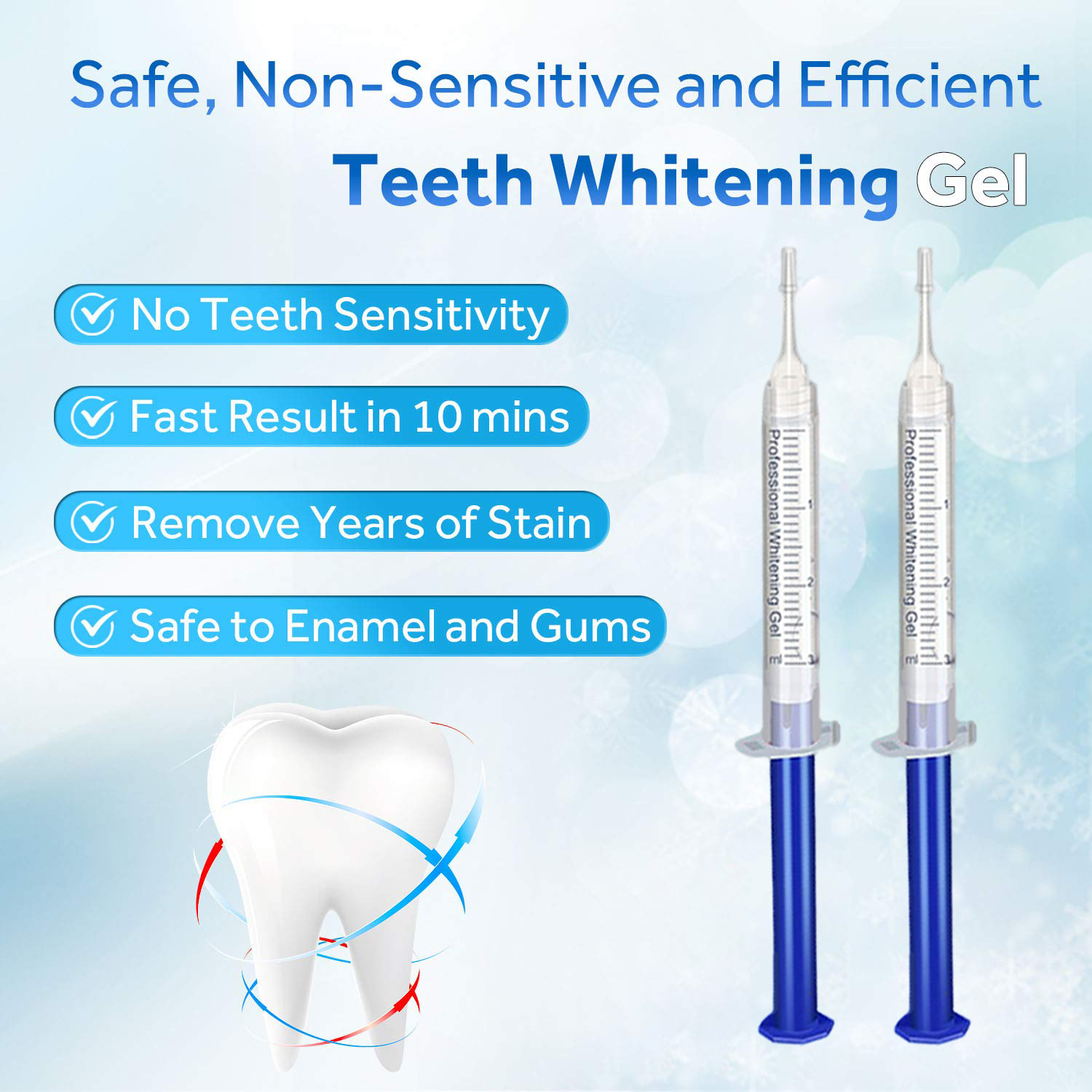 Teeth Whitening Gel Refill Syr - Teeth Whitening With Hydrogen Peroxide のレビューと価格
