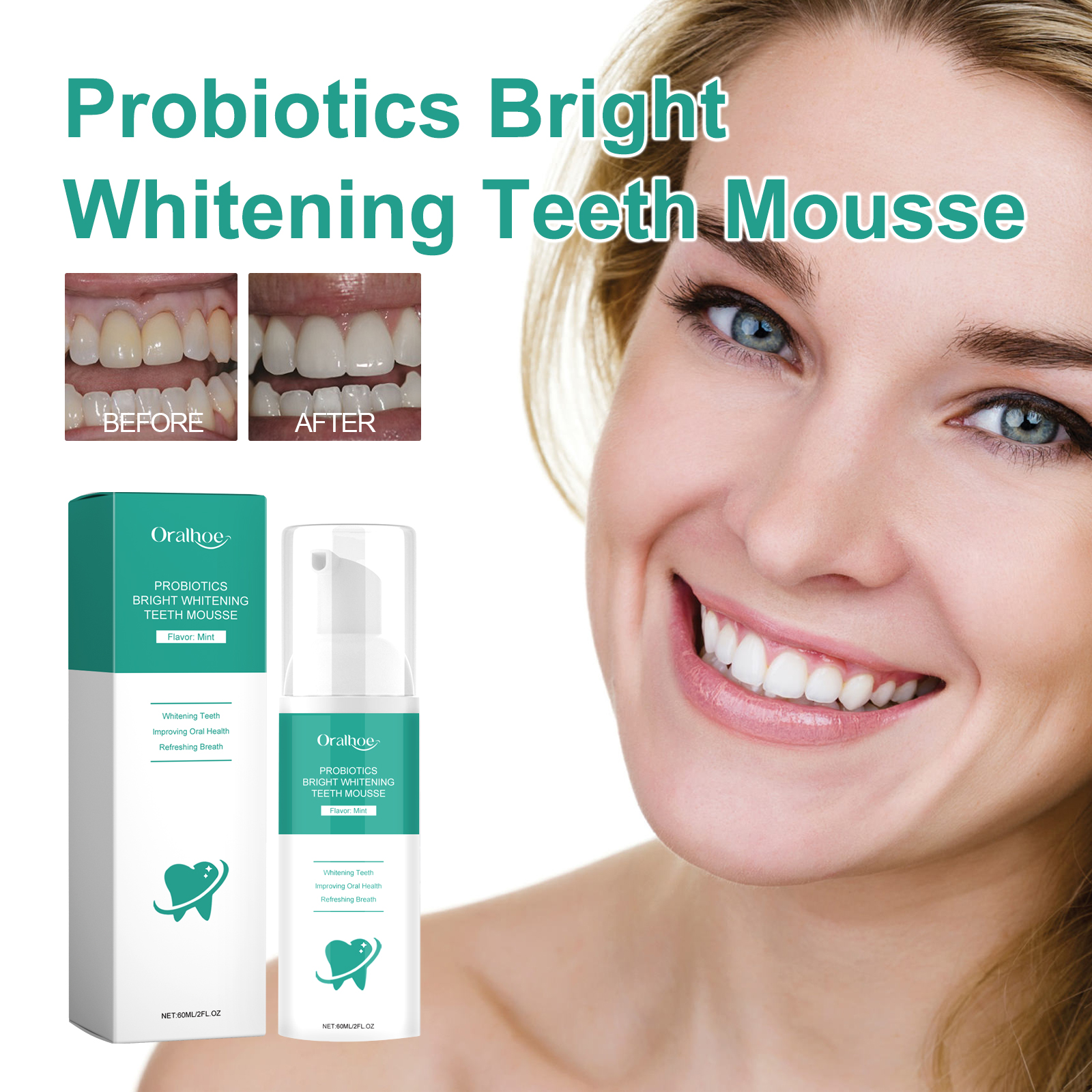 Probiotic Toothpaste Whiten To - Teeth Whitening Xylitol のレビューと価格