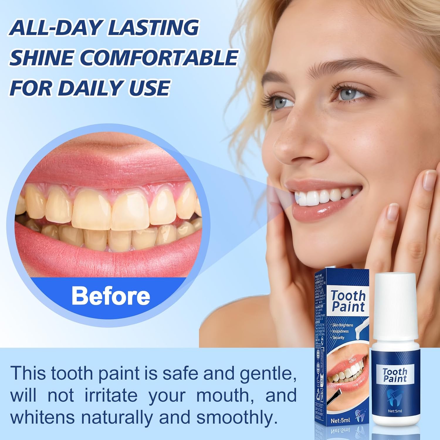 Tooth Paint, Instant Teeth Whi - Teeth Whitening Quick のレビューと価格