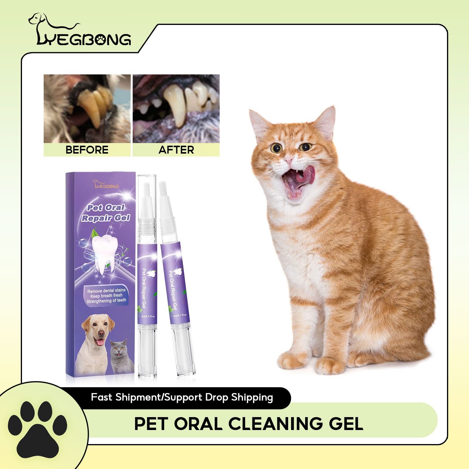 Pet Oral Repair Gel Puppy Tart - Teeth Whitening With Hydrogen Peroxide のレビューと価格