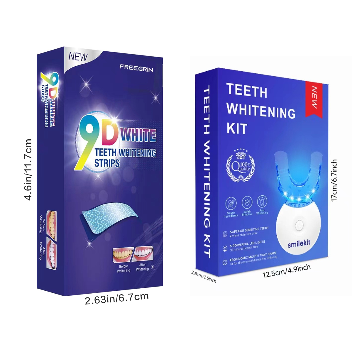 Teeth Whitening Kit - 5X LED L - Teeth Whitening With Hydrogen Peroxide のレビューと価格