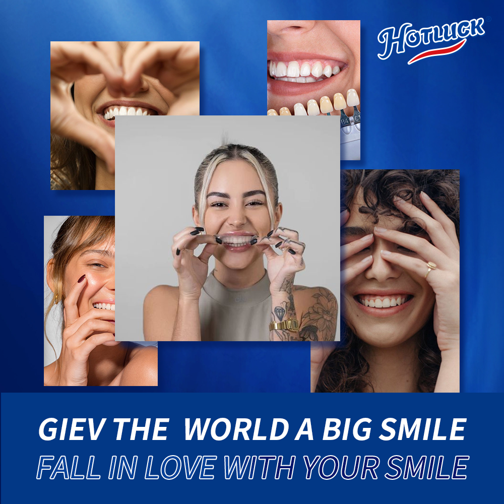 Hotluck Teeth Whitening Strips - Teeth Whitening With Hydrogen Peroxide のレビューと価格