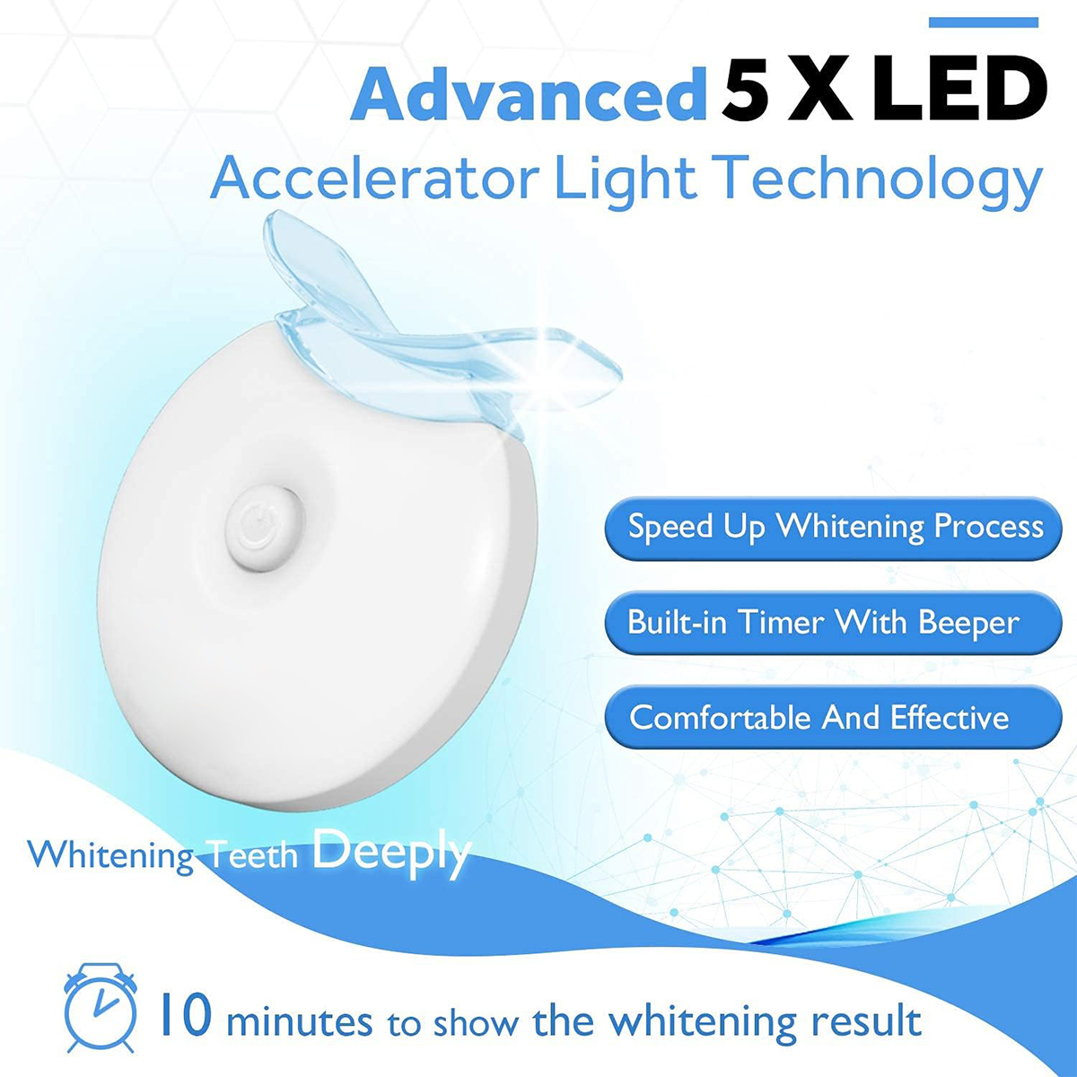 Teeth Whitening Kit - 5X LED L - Teeth Whitening Kit At Home のレビューと価格