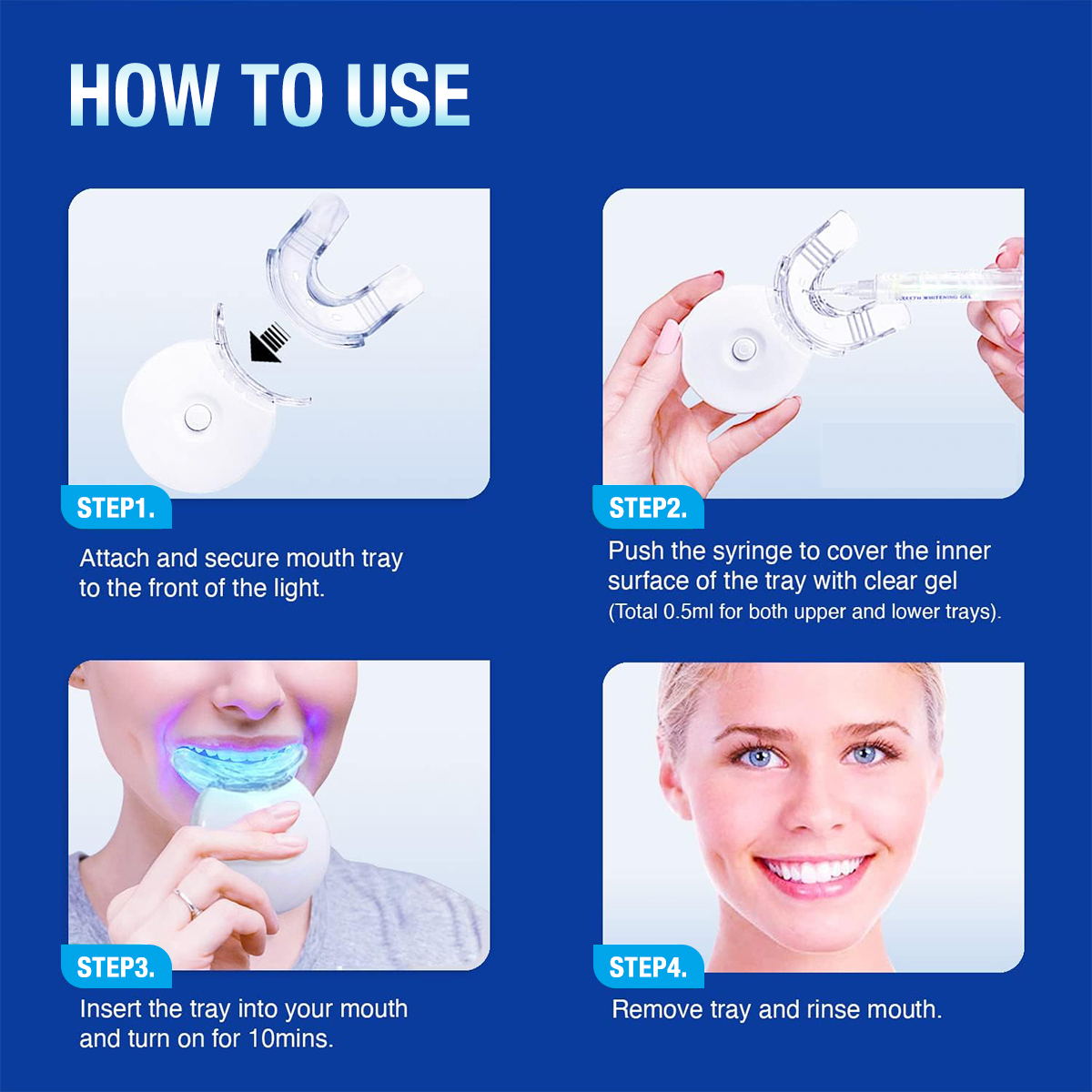 Teeth Whitening Kit - 5X LED L - Teeth Whitening Kit At Home のレビューと価格