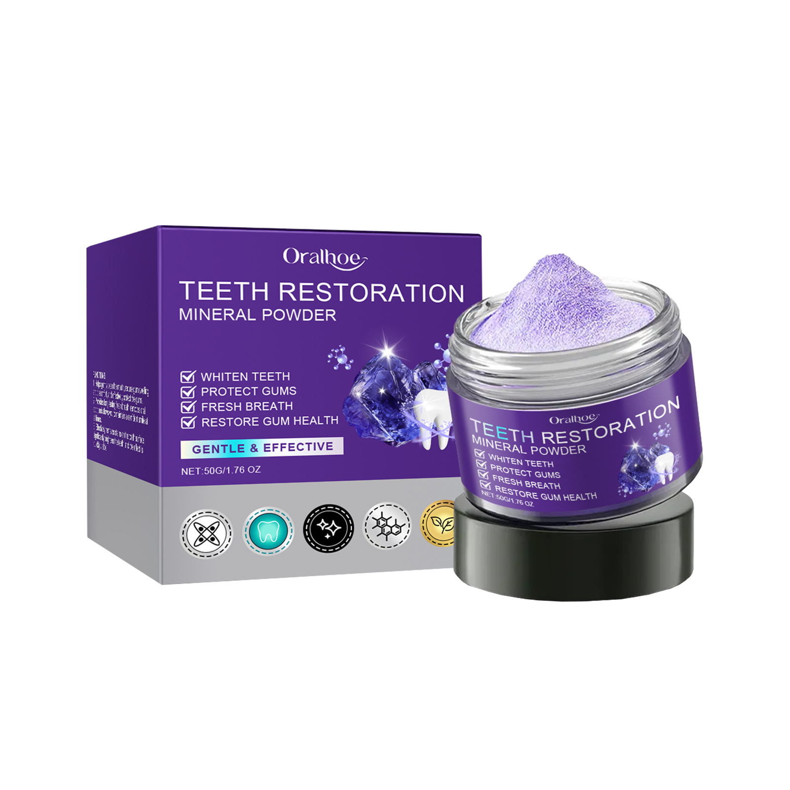 Teeth Restoration Mineral Powd - Teeth Whitening Q&M のレビューと価格