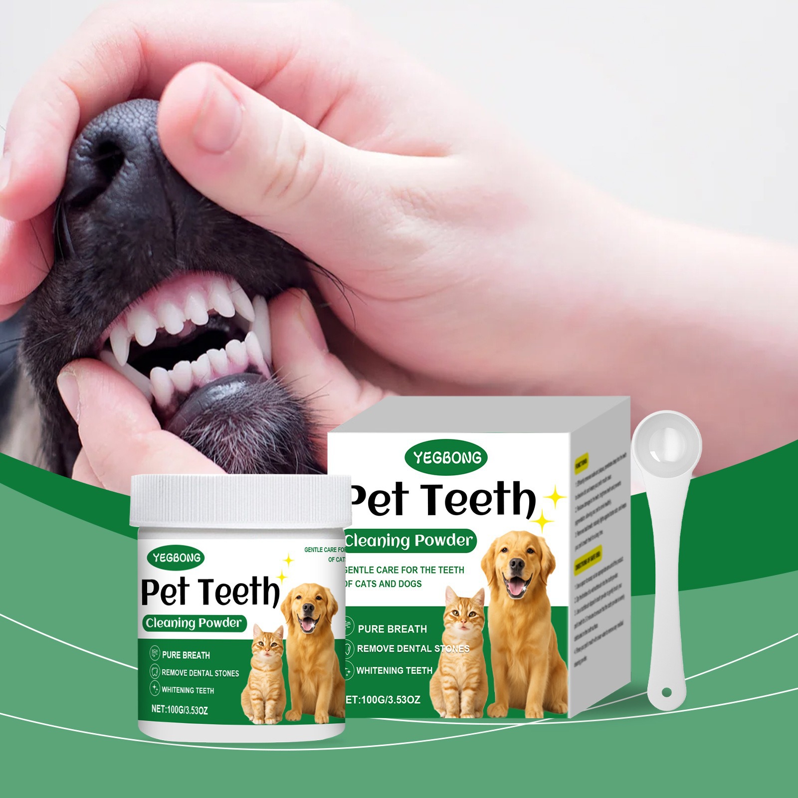 Pet Teeth Cleaning Powder Redu - Teeth Whitening Q&M のレビューと価格