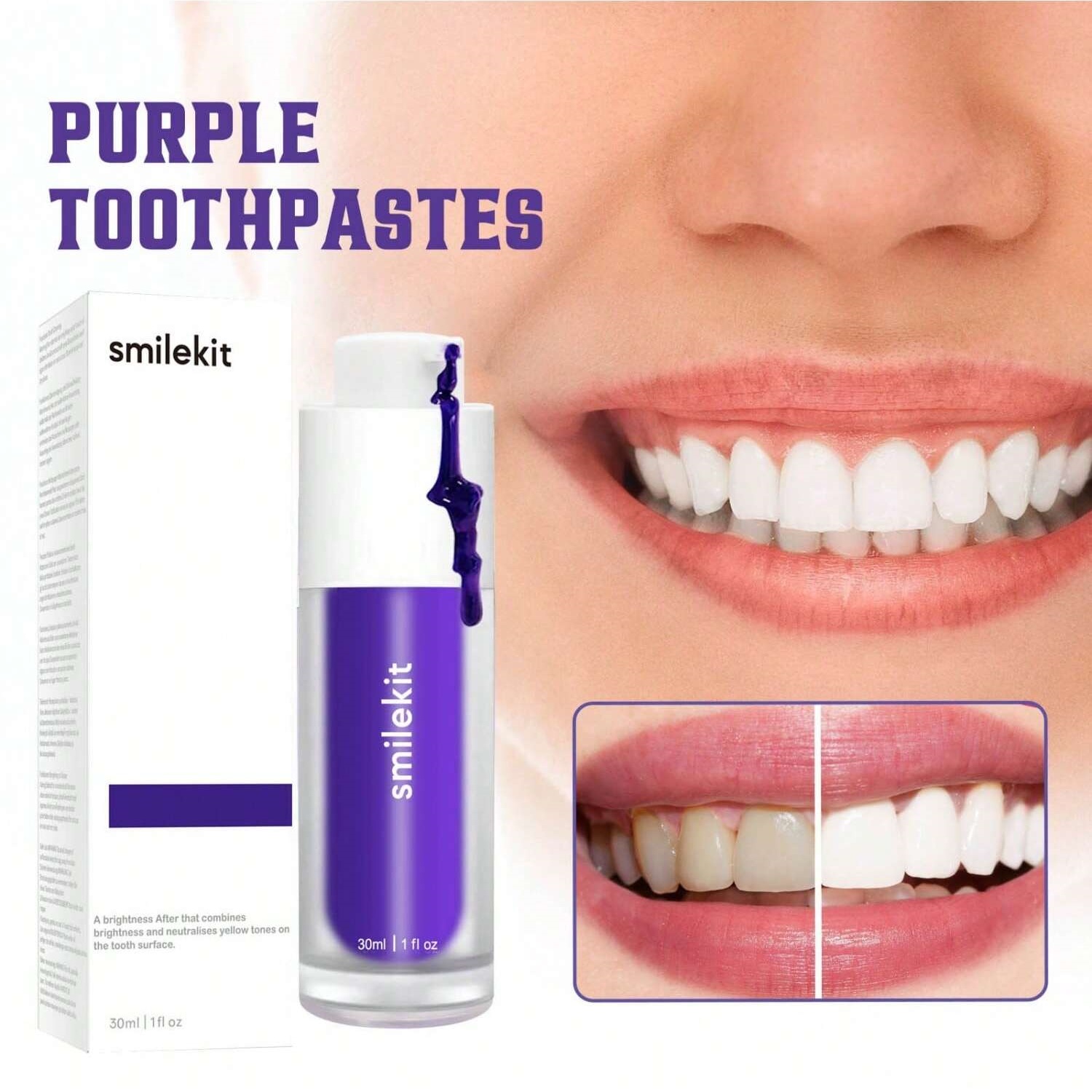 Effective Purple Corrector Ser - Teeth Whitening Xylitol のレビューと価格