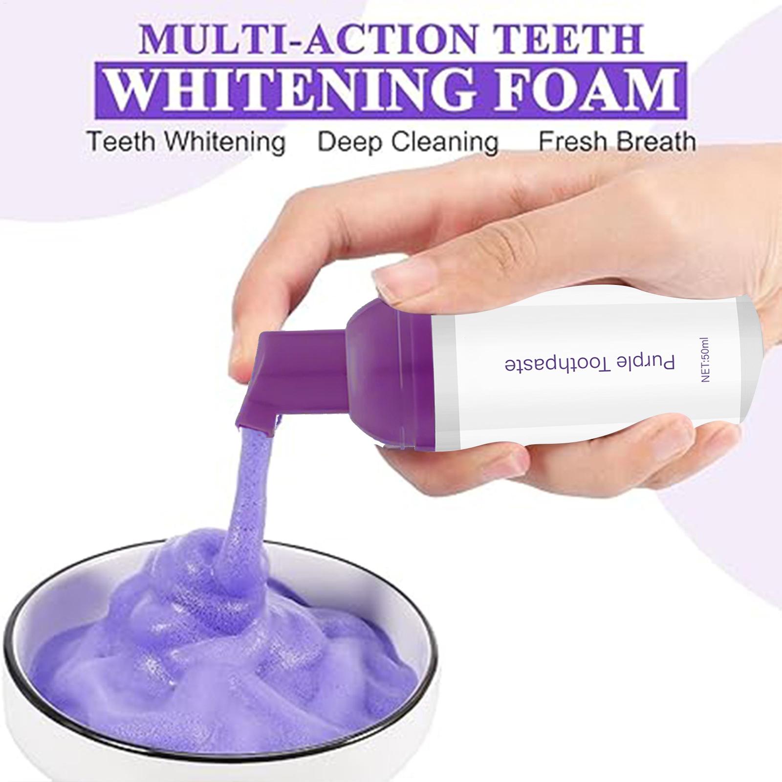 50ml Foam Toothpaste Brighteni - Teeth Whitening Before And After のレビューと価格