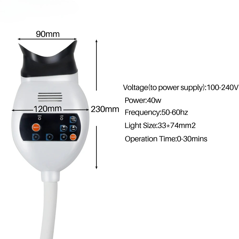 Adjustable 3 Colors LED Teeth  - Teeth Whitening Light のレビューと価格