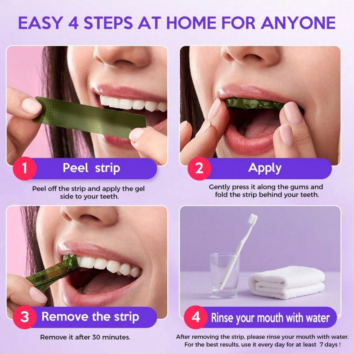 Deluxe Whitening Teeth Sticker - Teeth Whitening With Hydrogen Peroxide のレビューと価格