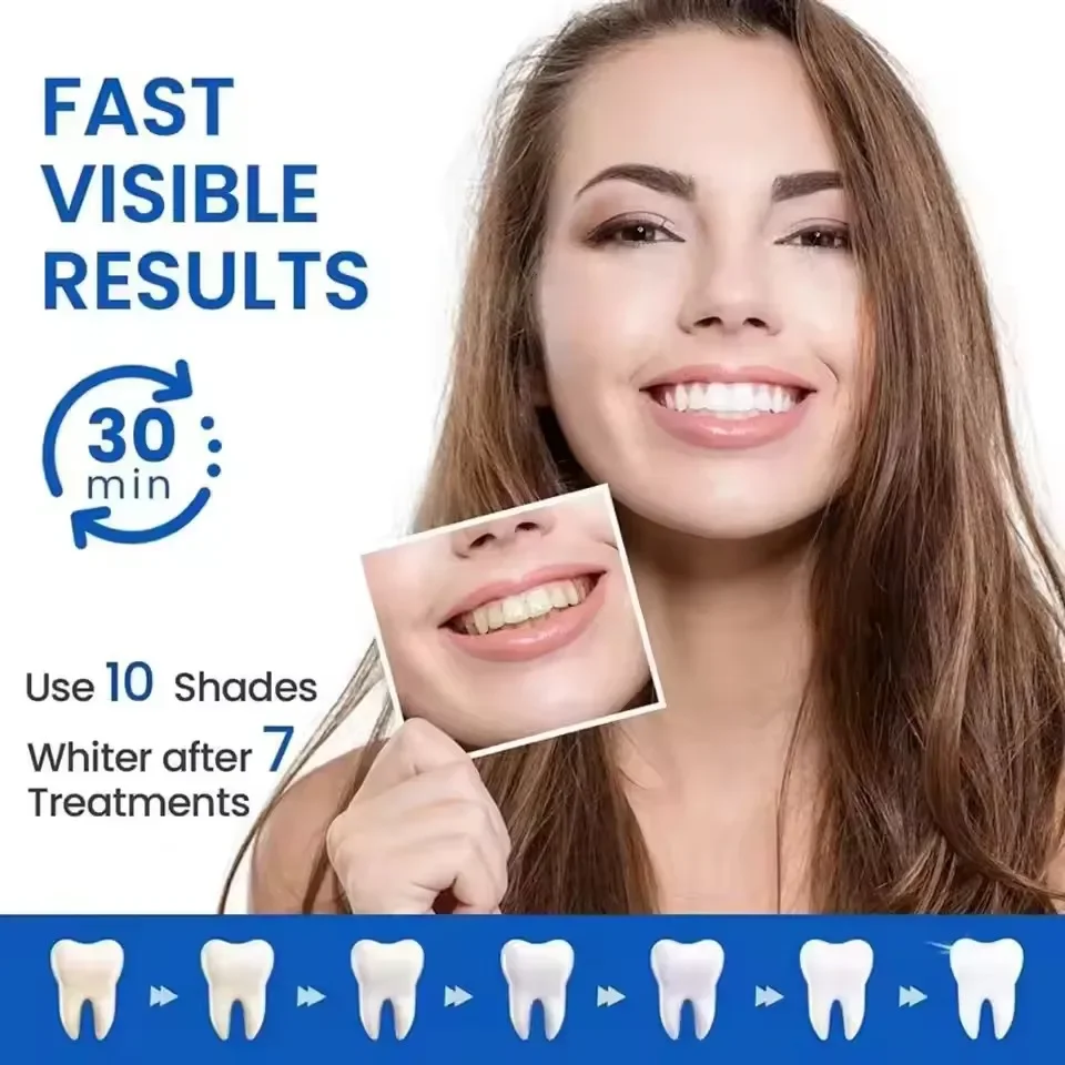 7/14 Pairs 5D Teeth Brightenin - Teeth Whitening Xylitol のレビューと価格