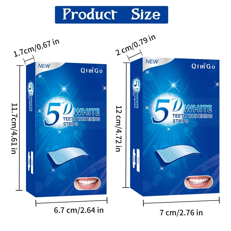 7/14 Pairs 5D Teeth Brightenin - Teeth Whitening Xylitol のレビューと価格