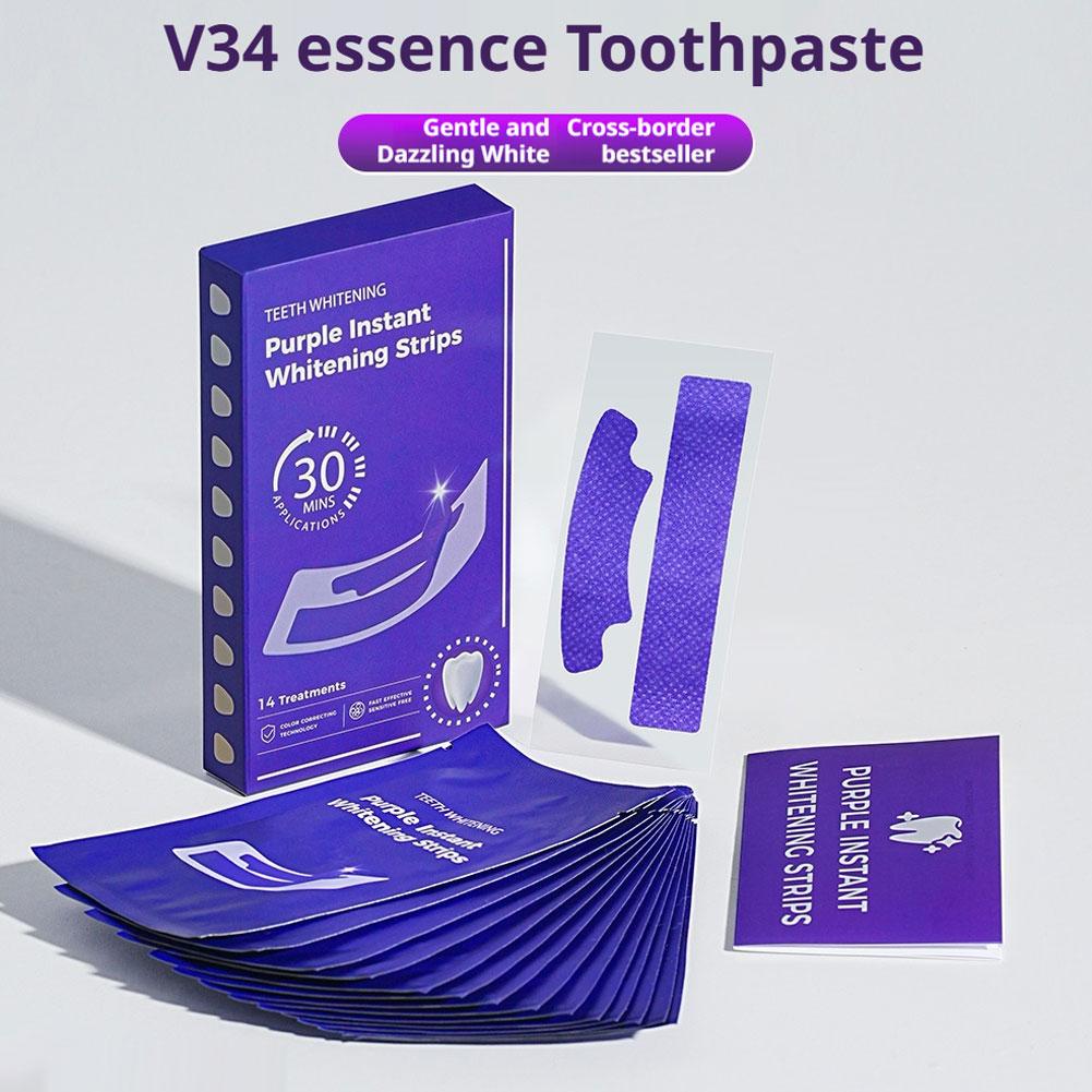 14/28/42PCS V34 Purple Teeth W - Teeth Whitening Kit At Home のレビューと価格