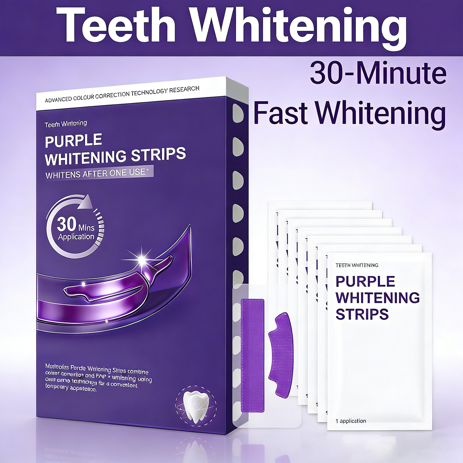 Purple Teeth Whitening Strips  - Teeth Whitening Quick のレビューと価格