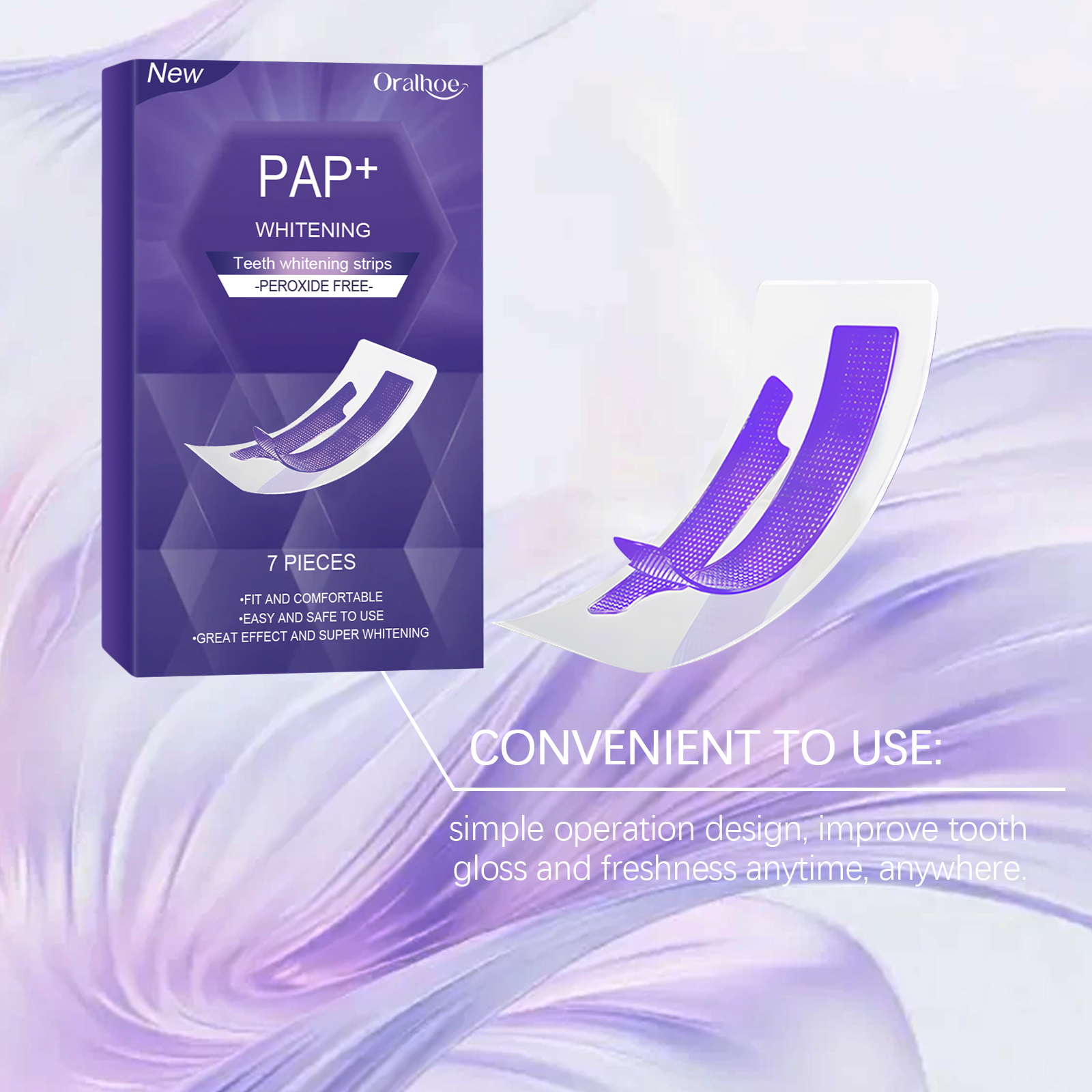 Purple Teeth Whitening Strips  - Teeth Whitening Cream のレビューと価格