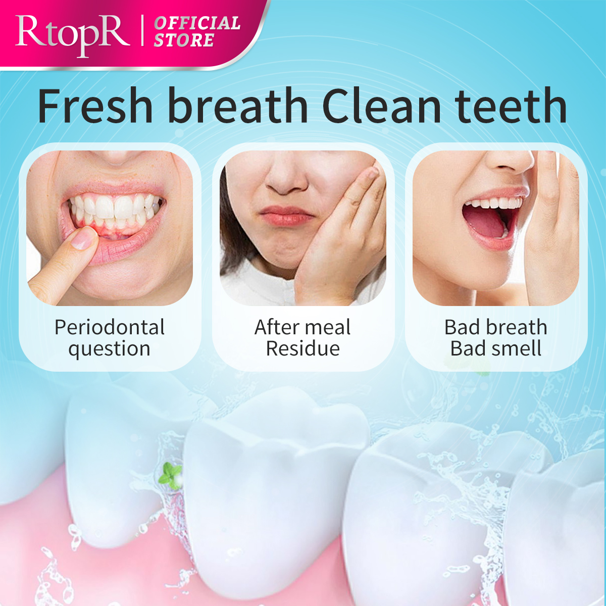 RtopR Mint Whitening Teeth Mou - Teeth Whitening Xylitol のレビューと価格