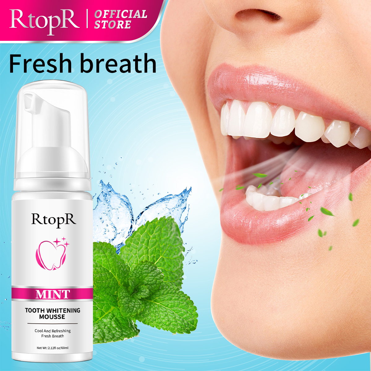 RtopR Mint Whitening Teeth Mou - Teeth Whitening Xylitol のレビューと価格