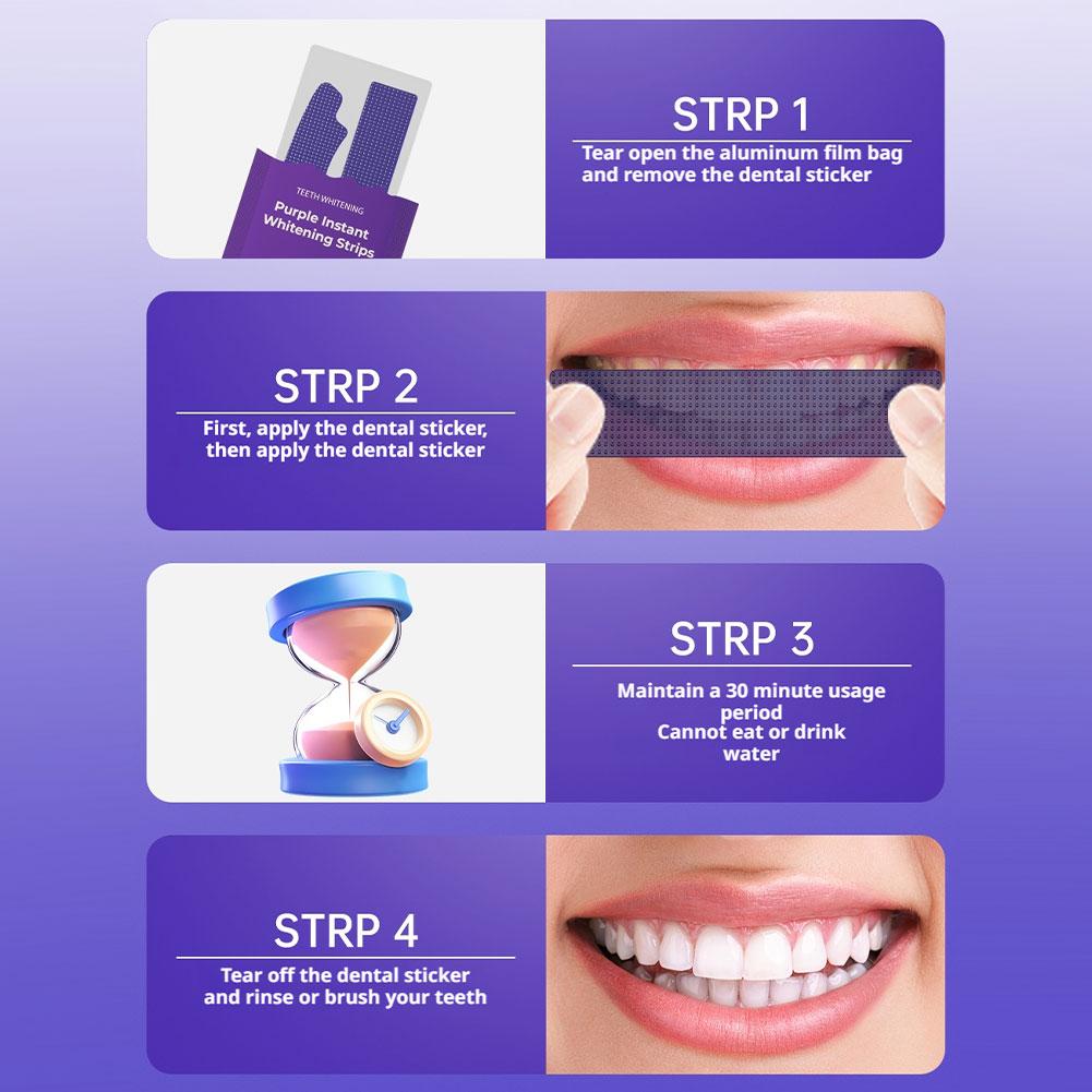 V34 Teeth Whitening Strips - E - Teeth Whitening Kit At Home のレビューと価格