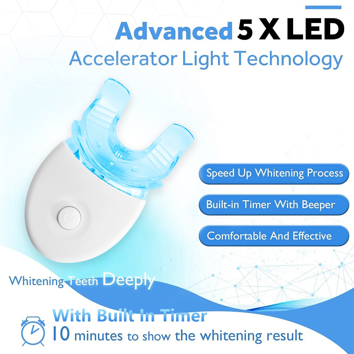 Teeth Whitening Kit - 5X LED L - Teeth Whitening Kit At Home のレビューと価格