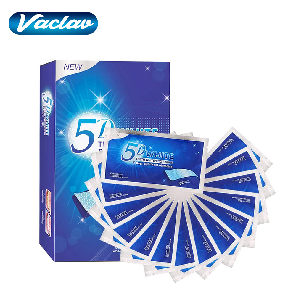 5D White Teeth Whitening Strip - Teeth Whitening With Hydrogen Peroxide のレビューと価格