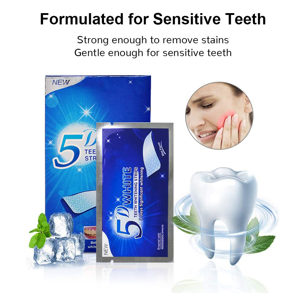 5D White Teeth Whitening Strip - Teeth Whitening With Hydrogen Peroxide のレビューと価格