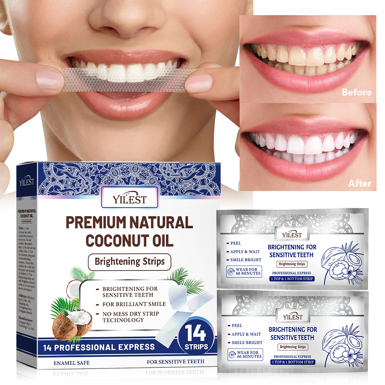 Teeth Whitening Strips 14pcs C - Teeth Whitening Cream のレビューと価格