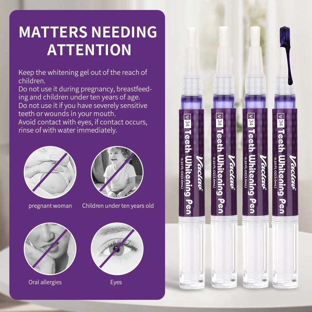 Vaclav V34 Purple teeth whiten - Teeth Whitening With Hydrogen Peroxide のレビューと価格