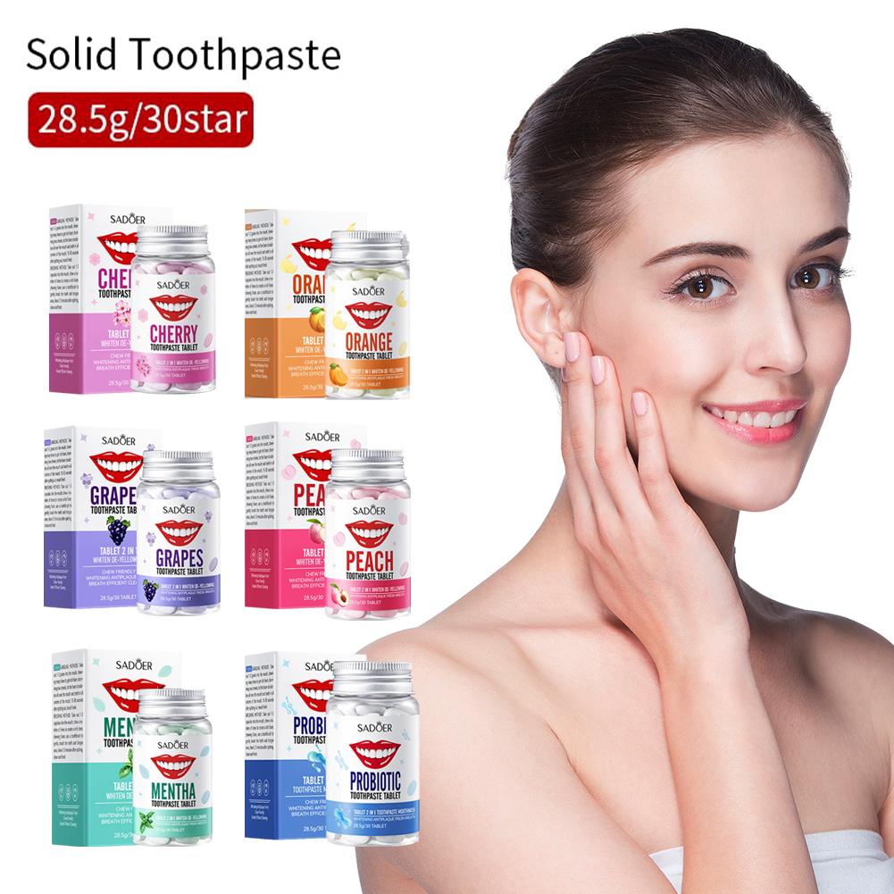 Mint Solid Toothpaste Tablets  - Teeth Whitening Q&M のレビューと価格